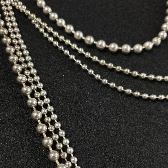 Chico's Silver-tone Cascading Multi-Strand Necklace - Picture 4 of 5